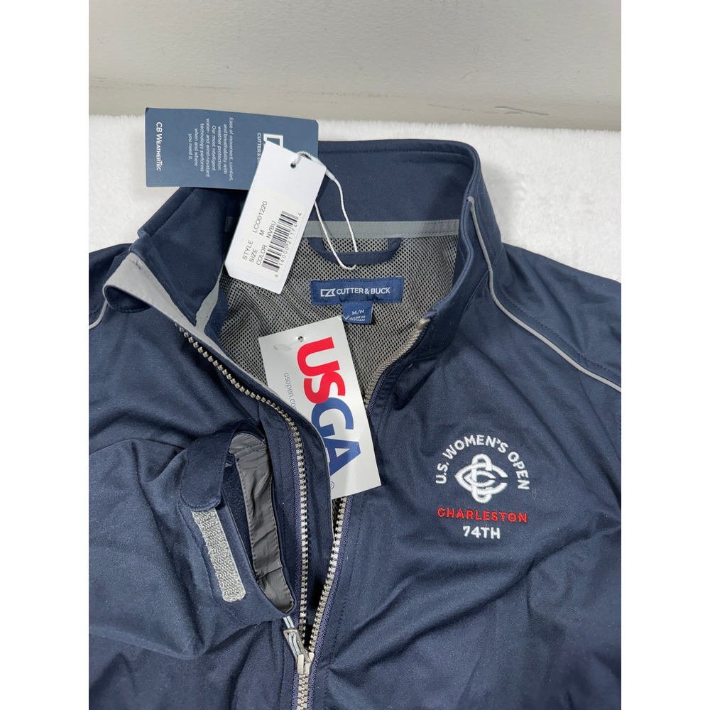 Cutter & Buck Womens M Navy Blue US Womens Open Charleston Golf Jacket